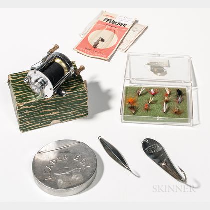 Group of Vintage Fly-fishing and Fishing Items