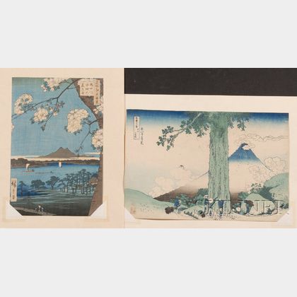 Two Japanese Woodblock Prints, Hiroshige