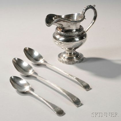 Four Silver Table Items