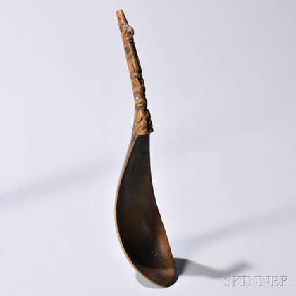Northwest Coast Carved Wood Spoon