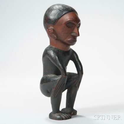 South African Carved Wood Female Figure