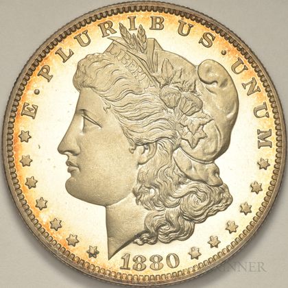 1880 Morgan Dollar, Proof-65