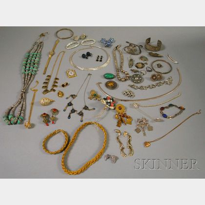 Sold at auction Group of Silver and Costume Jewelry Auction Number ...