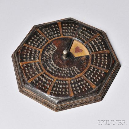 Octagonal Game Board with Spinning Wheel