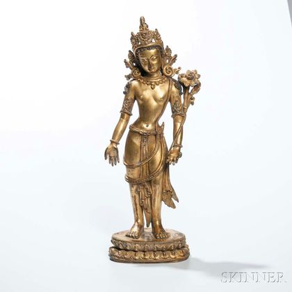 Gilt-bronze Figure of Avalokitesvara Padmapani