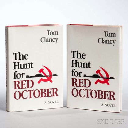 Clancy, Tom (1947-2013) The Hunt for Red October , Two Copies.