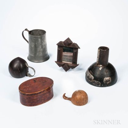 Six Antique Objects Including Make-dos