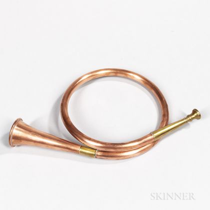 Copper and Brass Hunt Horn