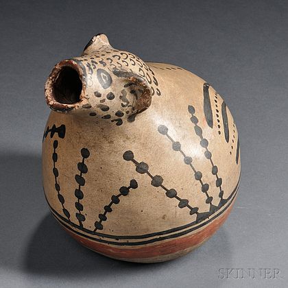 Cochiti Painted Pottery Vessel