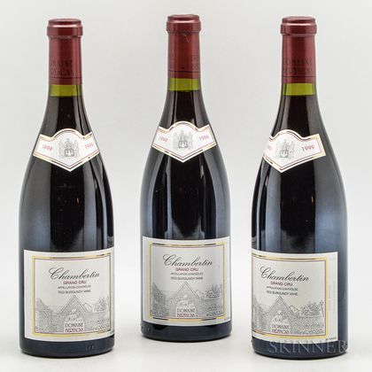 Bertagna Chambertin 1999, 3 bottles 