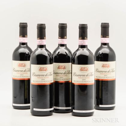 Casanova di Neri Brunello di Montalcino Tenuta Nuova 2001, 5 bottles 