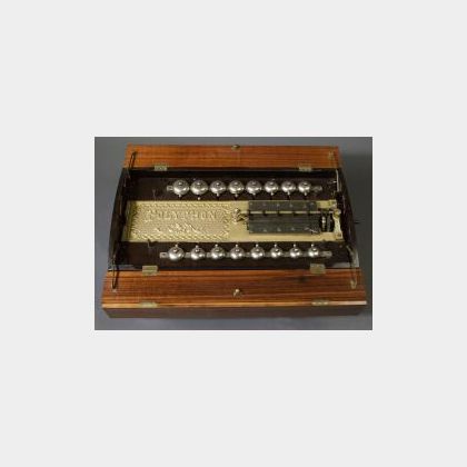 Polyphon Emerald 22 1/2-Inch Bells Disc Musical Box