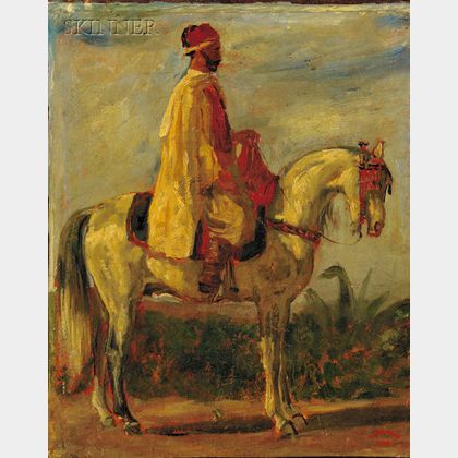 Thomas Harris Robinson (American, 1835-1888) Figure on Horseback