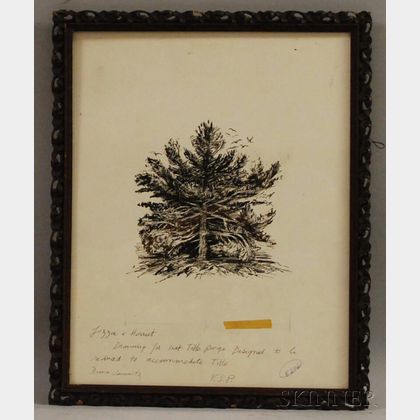 Francis Stanley Parker (American, 1917-2005) Pine Tree.
