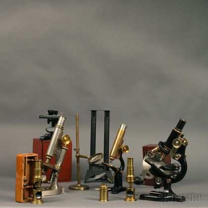 Collection of Seven Microscopes