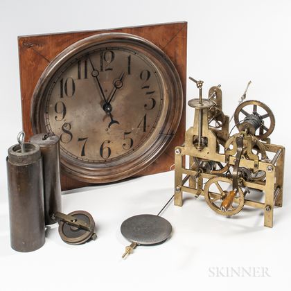 Miniature Striking Street Clock and Dial