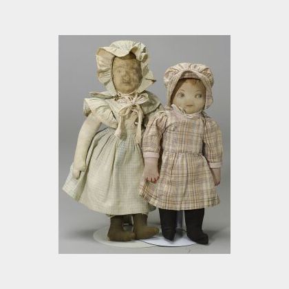 Two Bruckner Rag Dolls