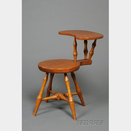 Wallace Nutting Tiger Maple and Pine Seat