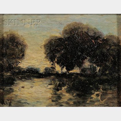 Julian Walbridge Rix (American, 1850-1903) Landscape Study