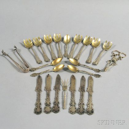 Small Group of Mostly Gorham Sterling Silver Flatware