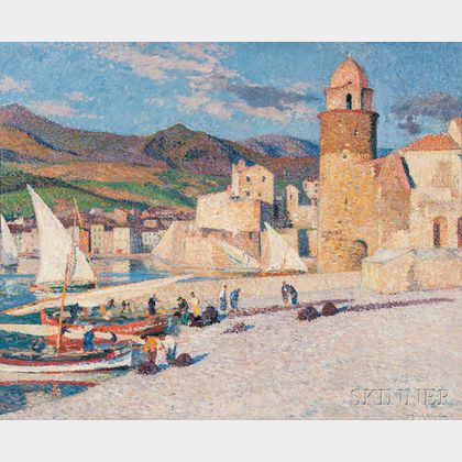Henri-Jean Guillaume Martin (French, 1860-1943) La Tour de Collioure