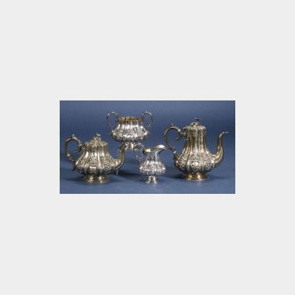 Victorian Silver Four Piece Tea and Coffee Service