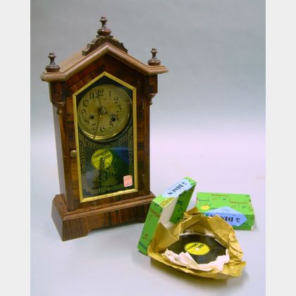 Rosewood Veneer Musical Alarm Clock