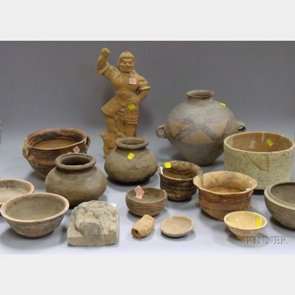 Group of Chinese Archaic-Style Pottery Items
