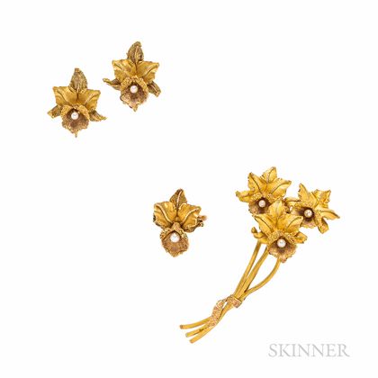 18kt Gold Daffodil Suite