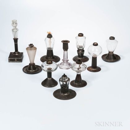 Ten Glass and Tin Make-do Lighting Devices