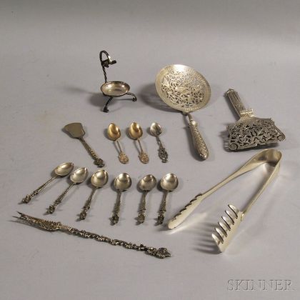 Small Group of Mostly European Silver Flatware