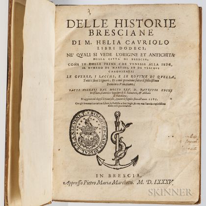 Capriolo, Elia (d. 1519) Delle Historie Bresciane.