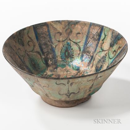 Kashan Turquoise-glazed Bowl