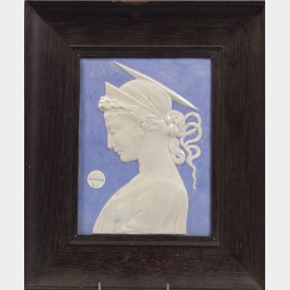 Della Robbia-type Portrait Plaque