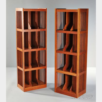 Pair of Charles Webb Record Cabinets 