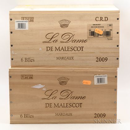 La Dame de Malescot 2009, 12 bottles (2 x owc) 