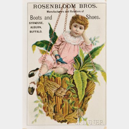 Collection of Thirty-six Jewish-themed Advertising Trade Cards