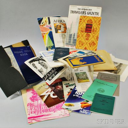 Group of Vintage Travel Guides and Brochures