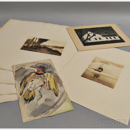 Seven Works on Paper: Alfred Stieglitz (American, 1846-1964)