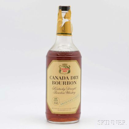 Canada Dry Bourbon 7 Years Old 1950, 1 4/5 quart bottle 