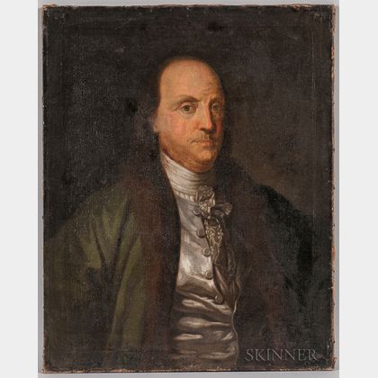 American School, Late 18th Century Portrait of Benjamin Franklin
