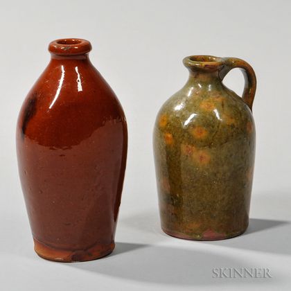Two Redware Items