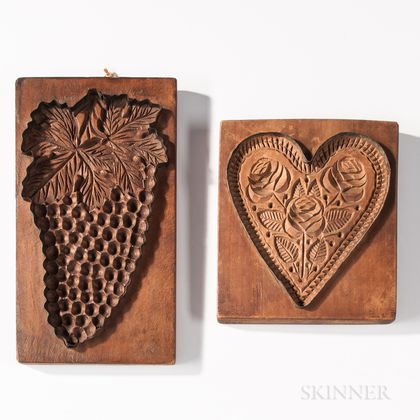 Two Carved Cookie Boards