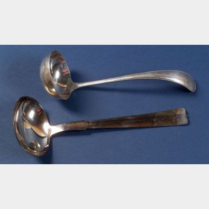 Two Continental Silver Ladles