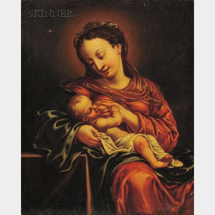 Continental School, 16th/17th Century Style Madonna and Child