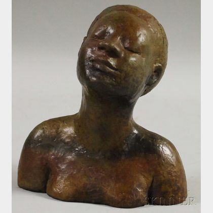 Carolyn Wirth (American, 20th/21st Century) Portrait Bust of a Woman.