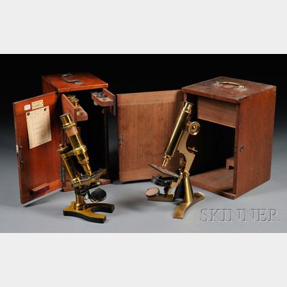 Two Brass Microscopes