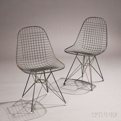 Pair of Charles and Ray Eames DKR-2 Chairs 