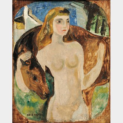 Marguerite Thompson Zorach (American, 1887-1968) Girl and Pony