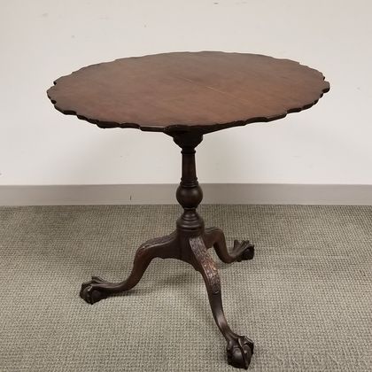 Georgian-style Mahogany Birdcage Tilt-top Table